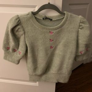 Zara short sleeve sweater
